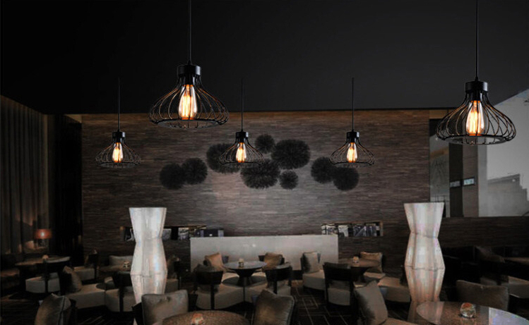 โคมไฟระย้าเหล็กดัด Modern minimal 22cm