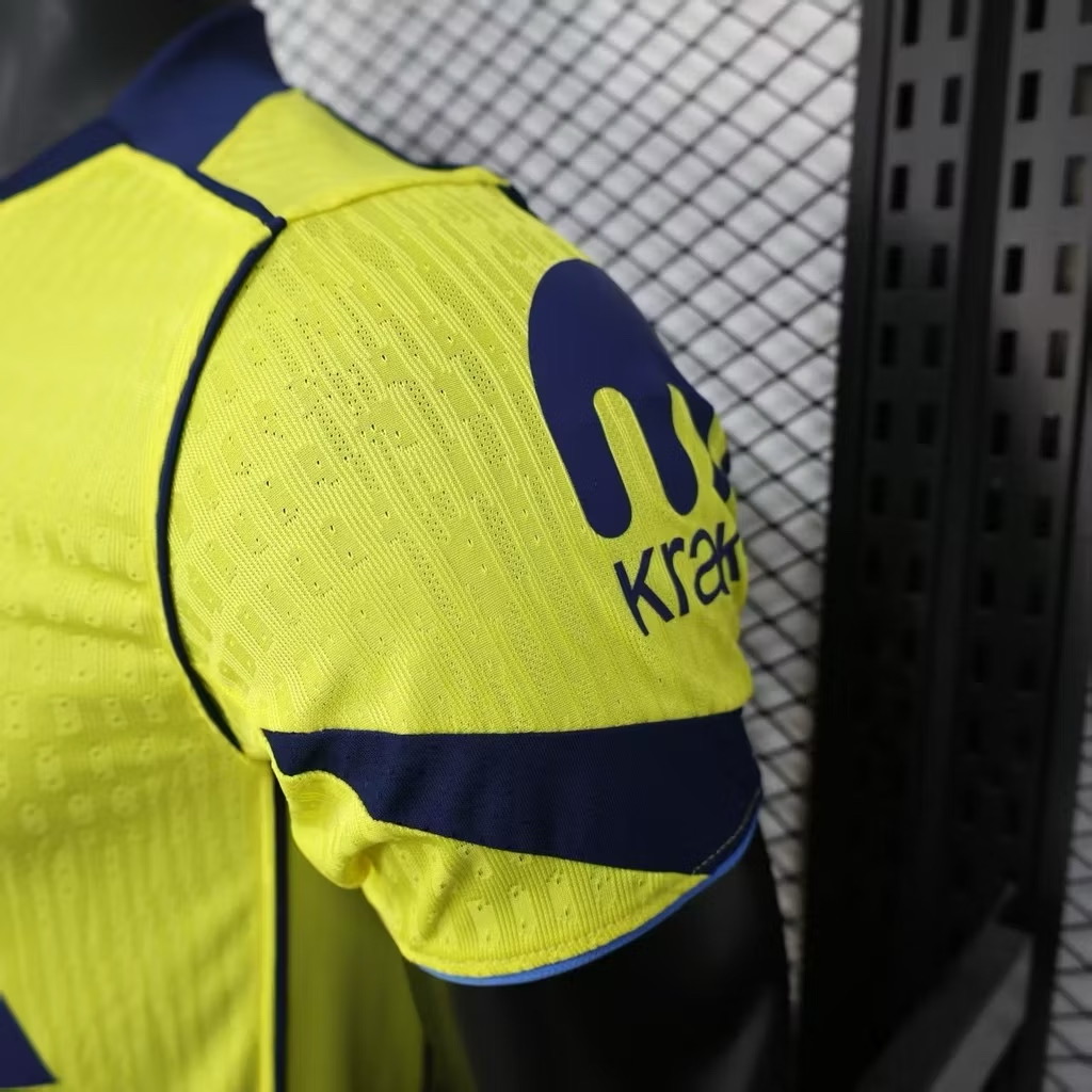 2025-26 เสื้อฟุตบอลสเปอร์ สีเหลือง สำหรับผู้ชาย Player Edition เกรดนักเตะ Size S-2XL