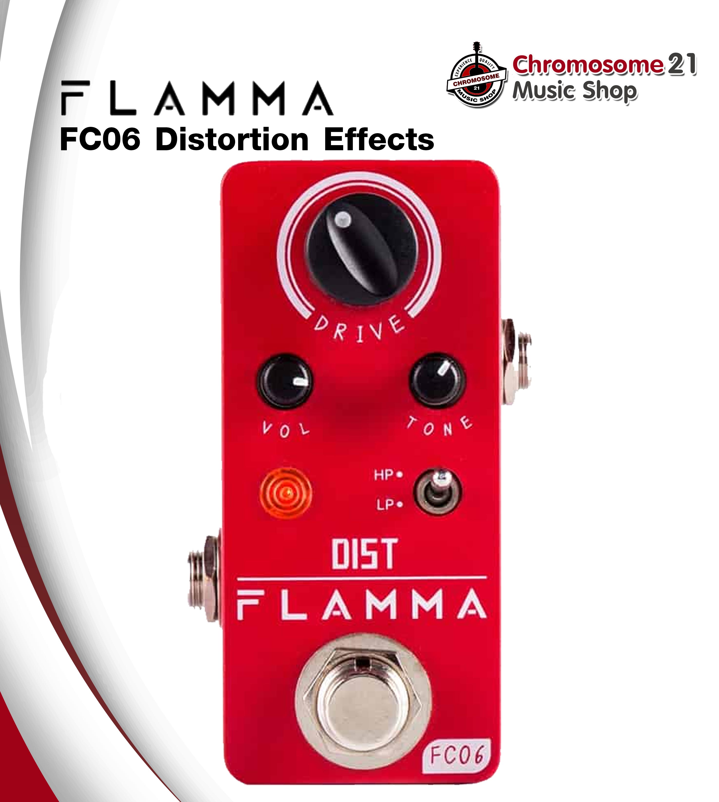 เอฟเฟคกีตาร์ Flamma FC06 Distortion Effects Pedal