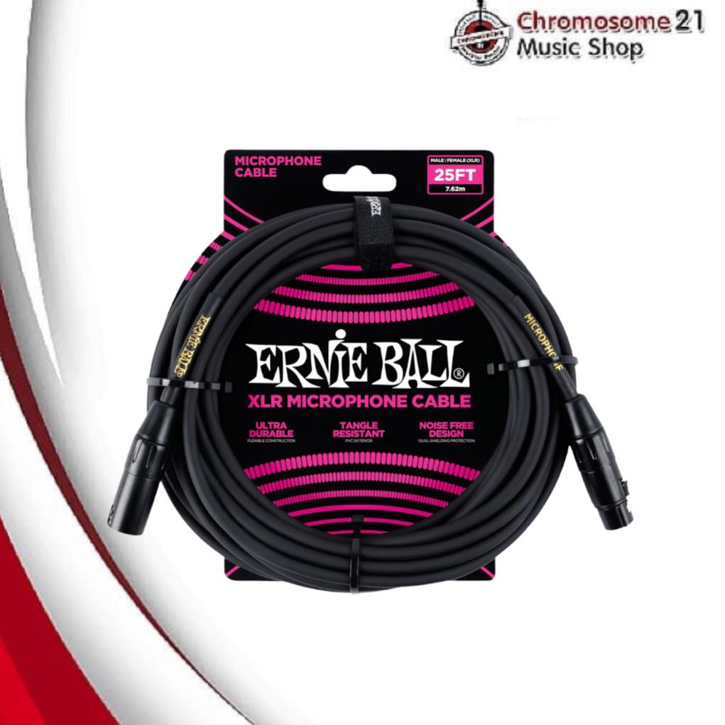 สายไมค์ XLR ERNIE BALL ความยาว 7.62 เมตร (25 ฟุต) รุ่นP06073