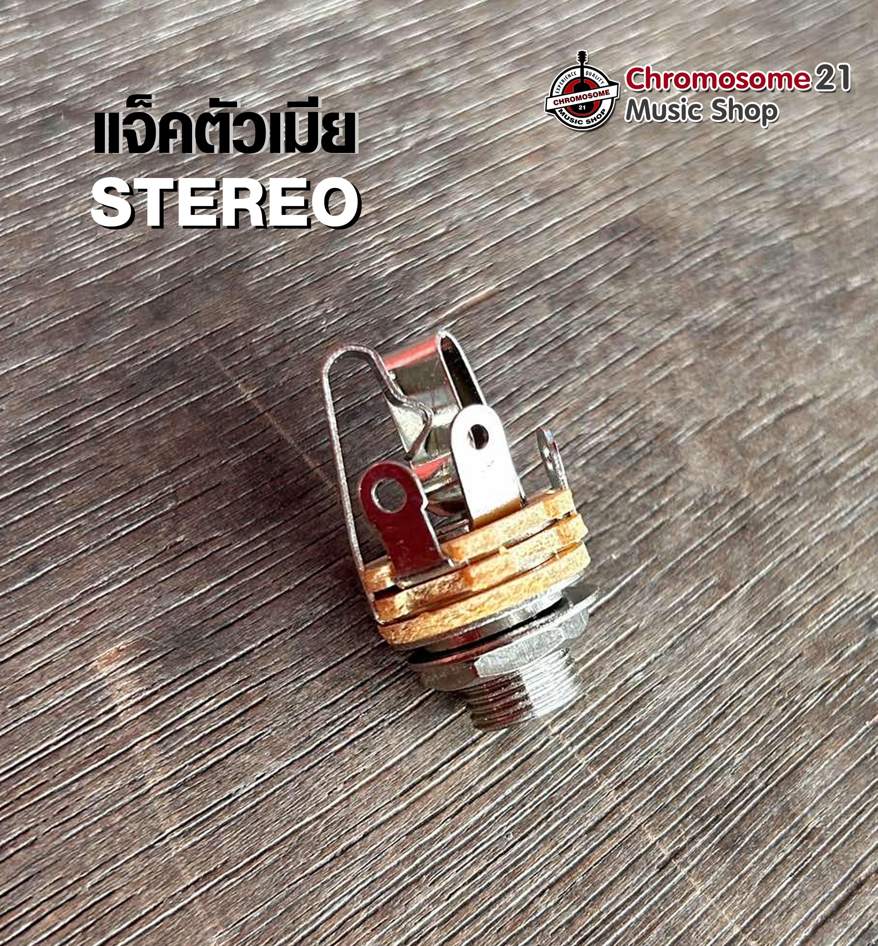 แจ็คตัวเมีย Stereo สําหรับกีต้าร์ไฟฟ้าเบสที่ใส่ถ่าน 6.35 มิลลิเมตร