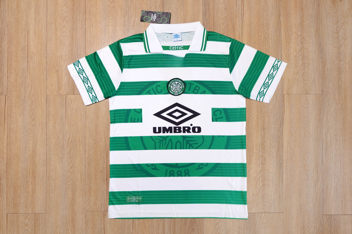 Retro ใหม่ !! เสื้อฟุตบอล สโมสร เซลติก ย้อนยุค เกรดแฟนบอล Celtic Retro Jersey 1998/1999