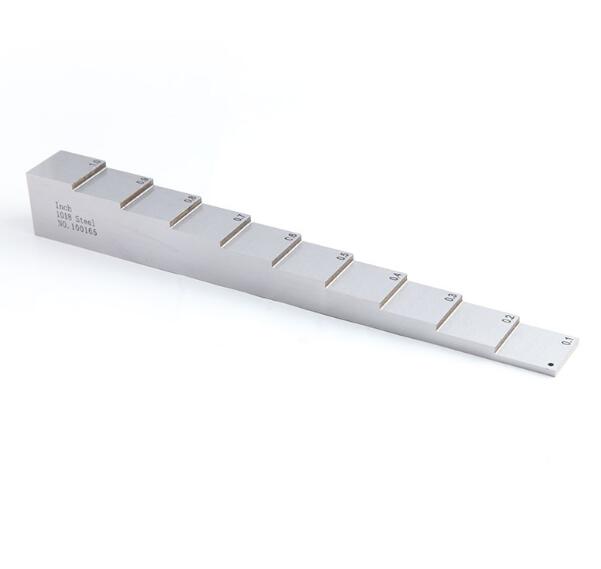 บล็อคสอบเทียบเครื่องวัดความหนาโลหะ (Steel Step Calibration Block for Ultrasonic Thickness Testing) 10 Step