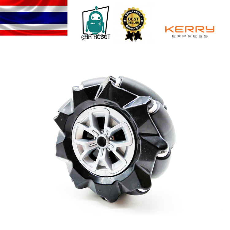Mecanum Wheels Omnidirectional Wheels 97mm 【L R] black 1 / คู่