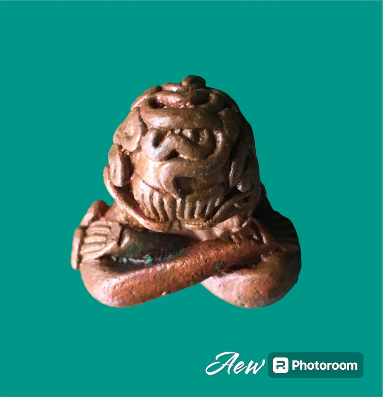 พระปิดตายันต์ยุ่ง หลวงพ่อเกษม สุสานไตรลักษณ์ ลำปาง เนื้อนวะ ปี2536 รุ่นแรก (ต๊อกโค๊ด ก.)