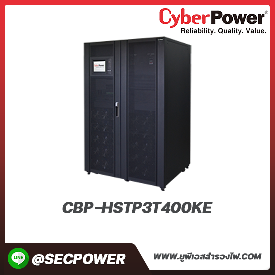 เครื่องสำรองไฟฟ้า Cyberpower รุ่น CBP-HSTP3T400KE 400KVA 360KW 400/230VAC 3PHASE w/o BAT