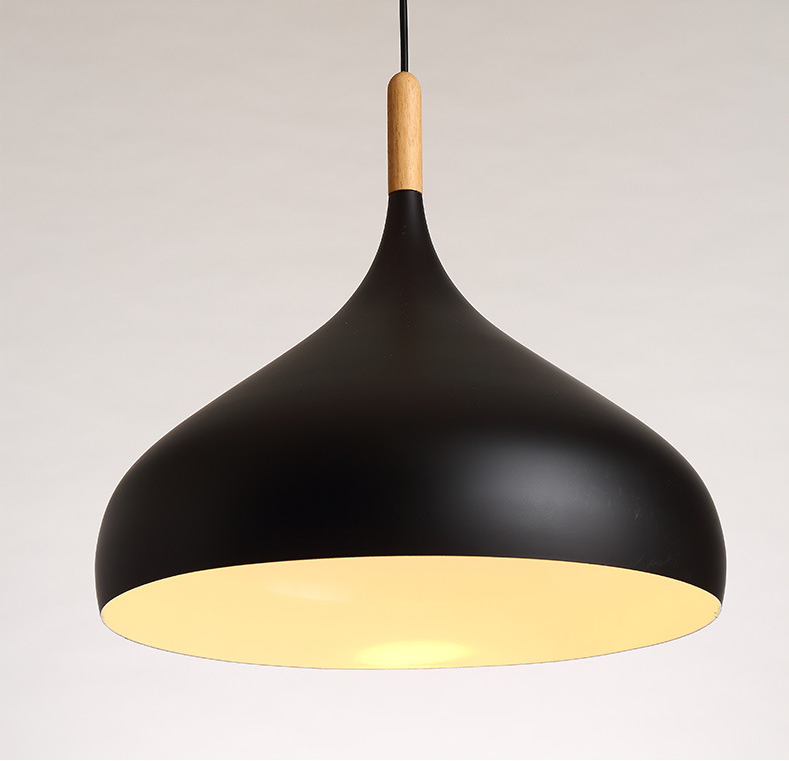 โคมไฟห้อยเพดานนอร์ดิกหัวไม้ ทรงพุ่มปลายแหลม 32 cm.