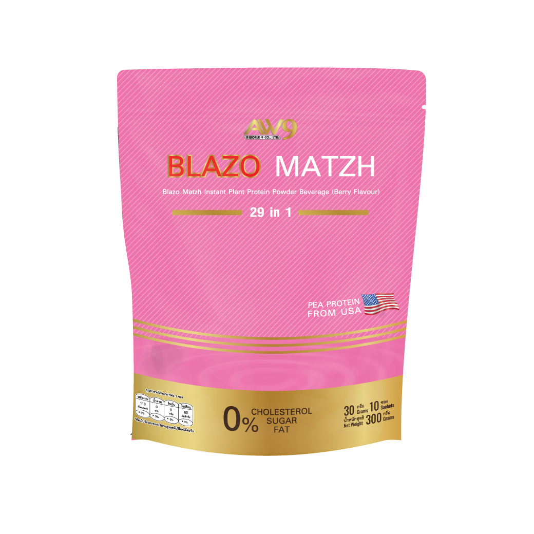 โปรตีนพืช AW9 Blazo Matzh Plant Protein รสเบอร์รี่