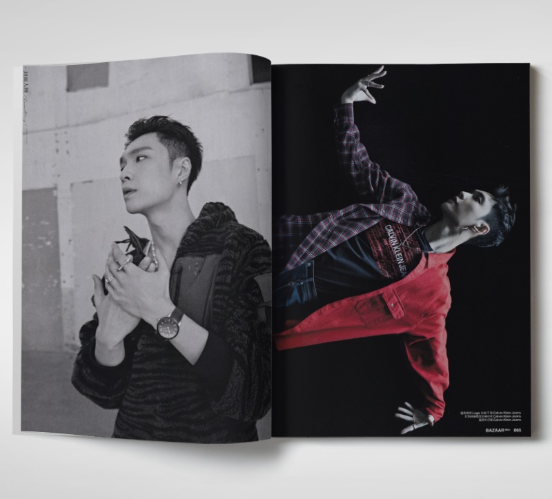 Pre - นิตยสาร Bazaar Men's ปก ZhangYixing