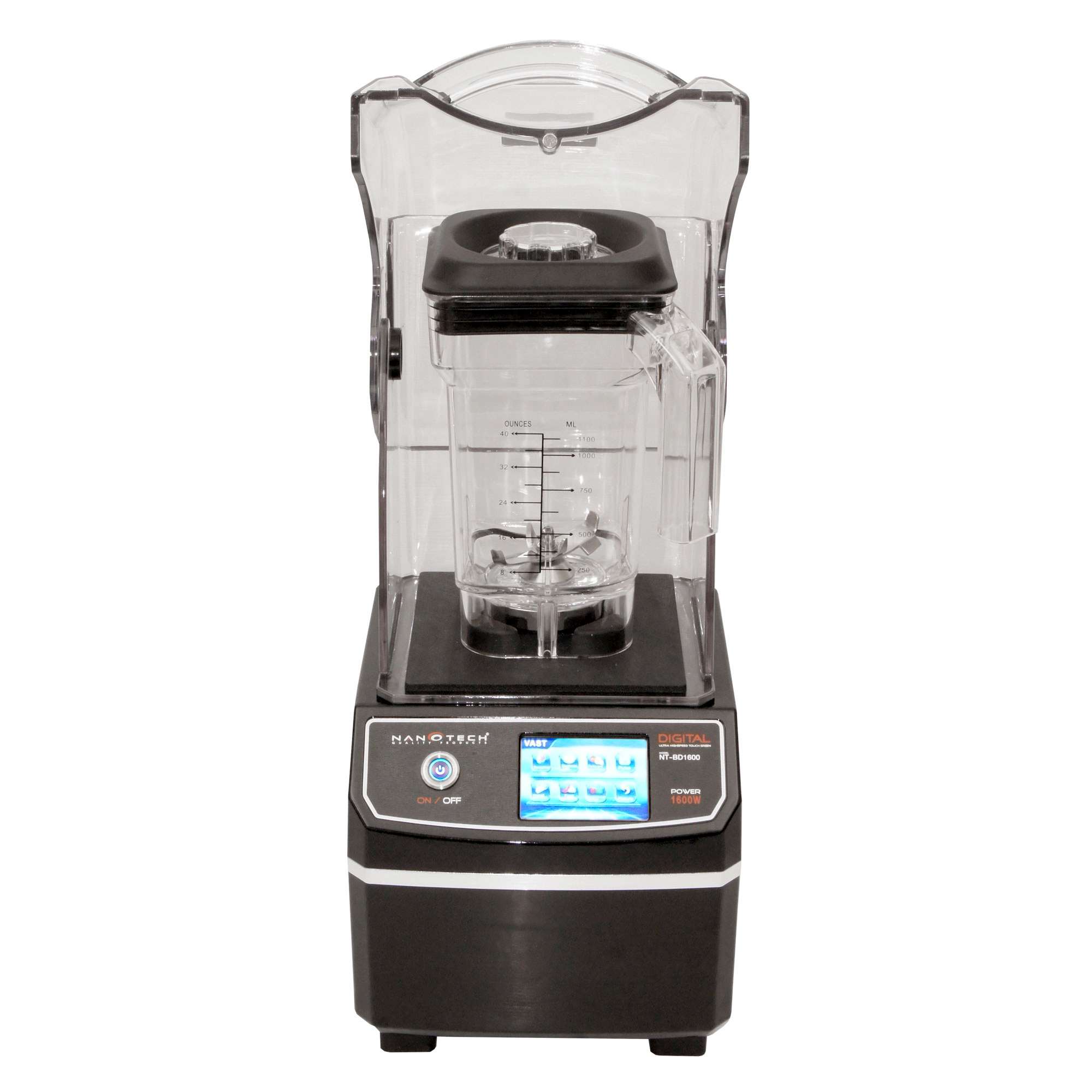 Nanotech เครื่องปั่นดิจิตอล ทัชสกรีน รุ่น NT-BD1600 (มีฝาครอบลดเสียง)