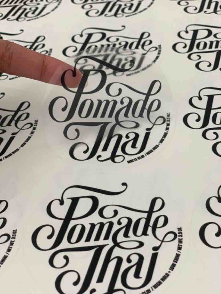 สติ๊กเกอร์ ฉลากสินค้า PVC ใส