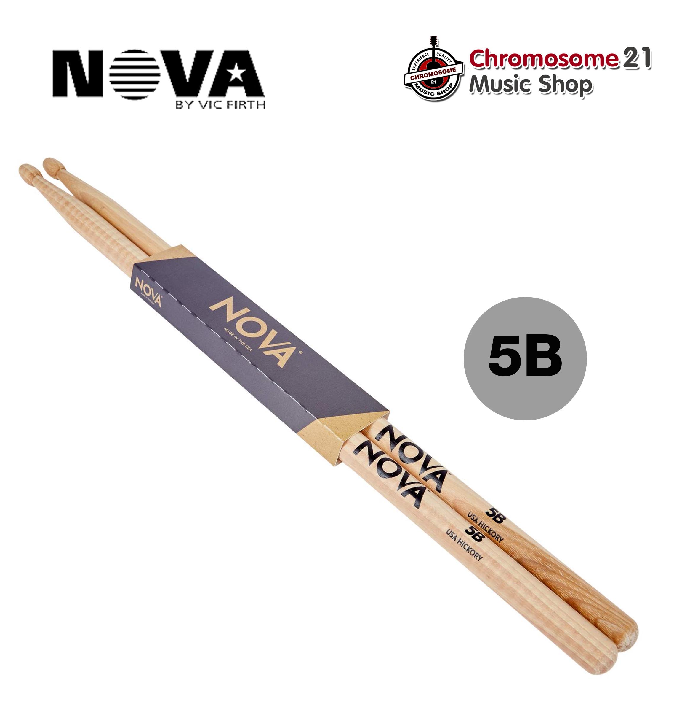 ไม้กลอง NOVA By Vic Firth ขนาด 5B
