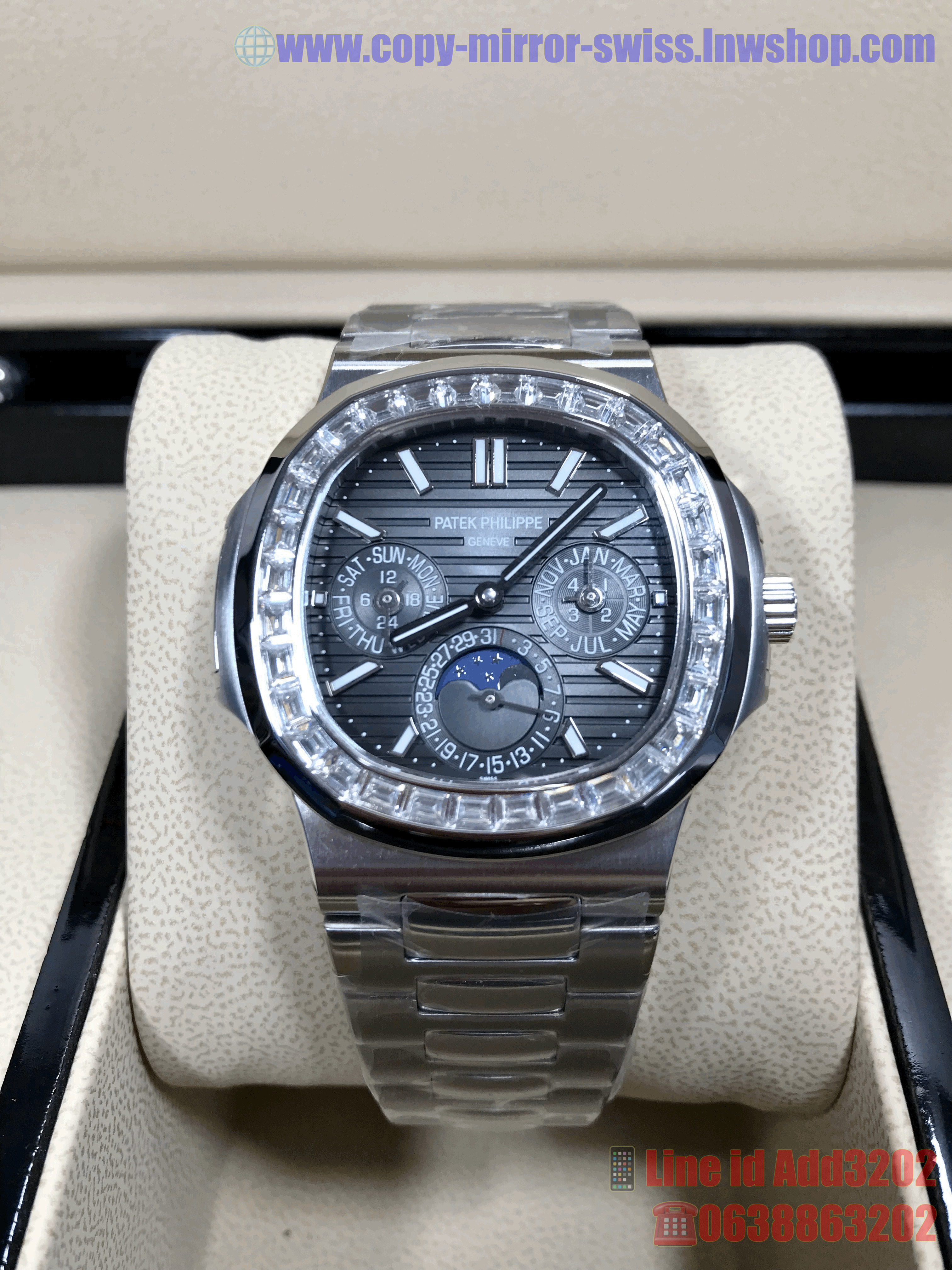 Patek Nautilus 5740 Diamond Bezel (Swiss GR)