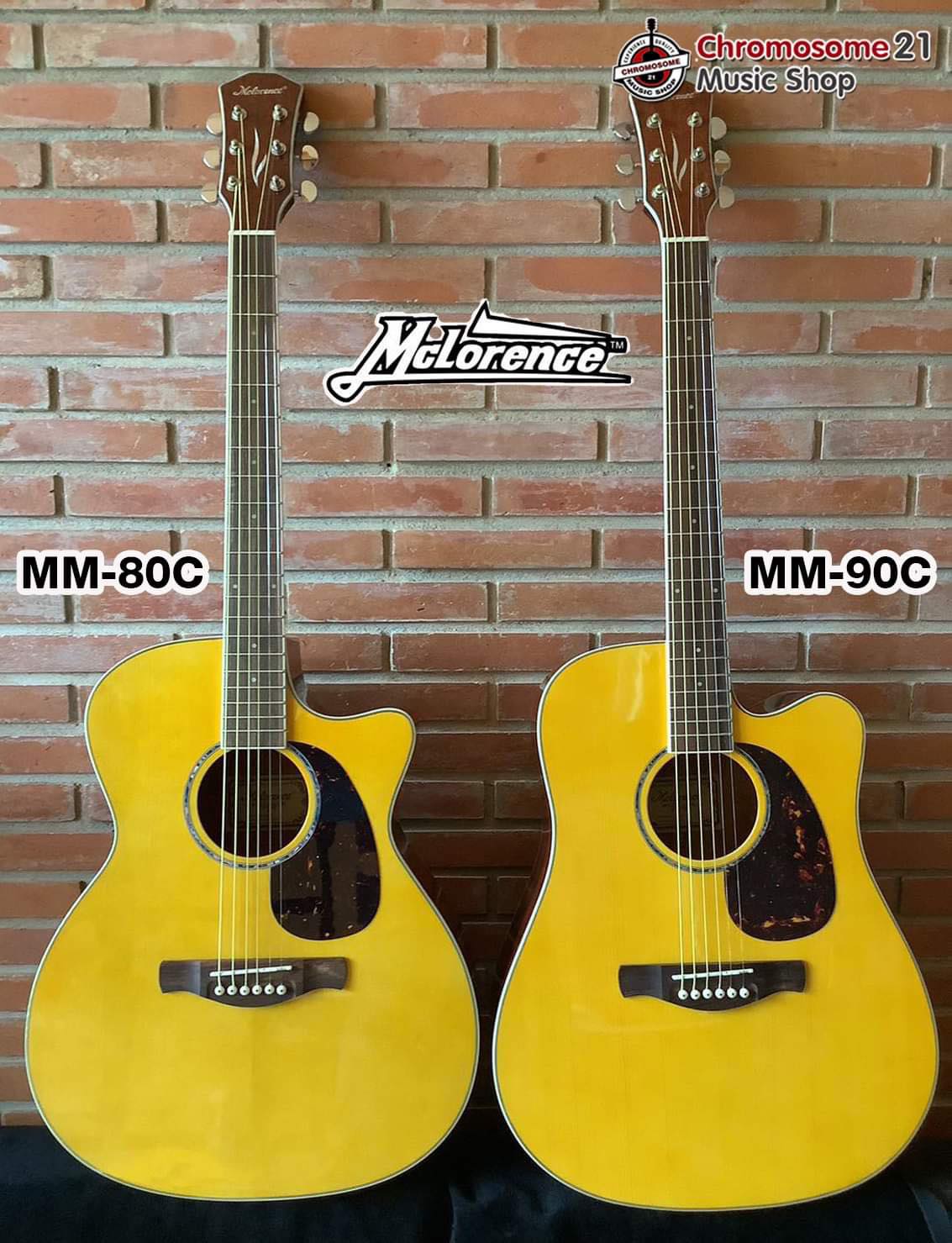 กีตาร์โปร่ง Mclorence MM-80C ทรง GA