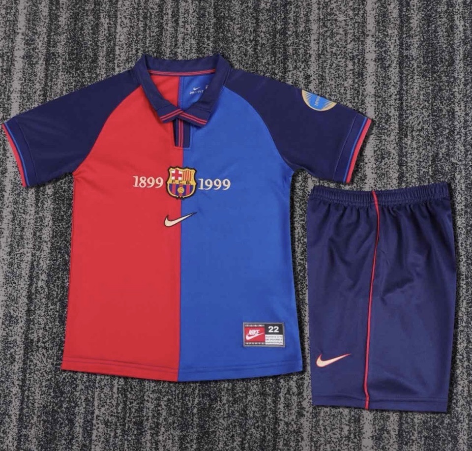 Retro ชุดฟุตบอลเด็กย้อนยุค - ทีมบาซ่า เกรดแฟนบอล 1999-00
