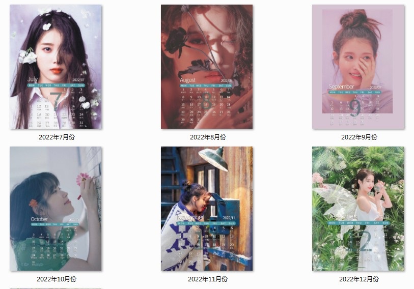 Pre - ปฏิทินตั้งโต๊ะ 2022 #ไอยู (ระบุลาย)