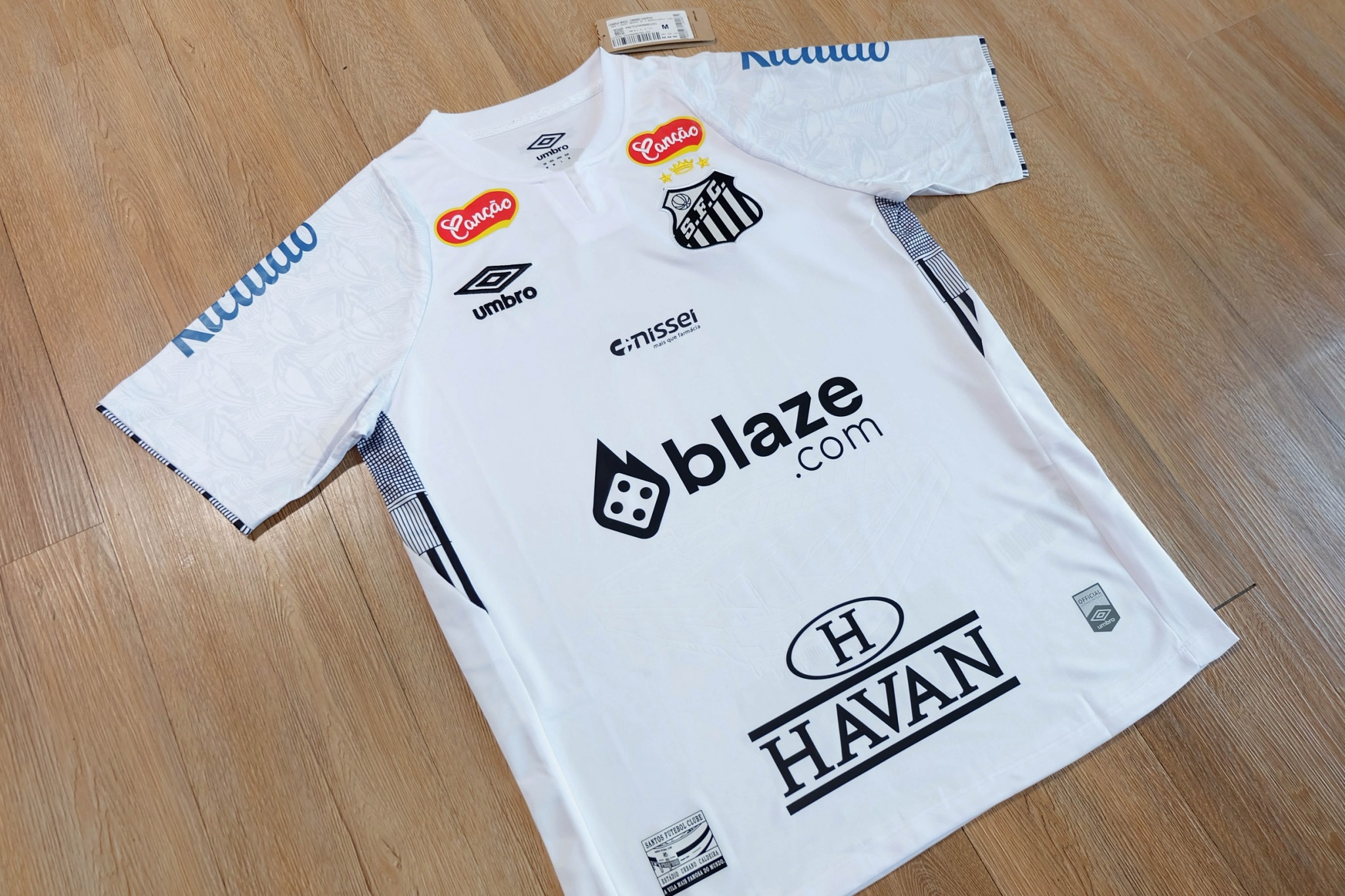 เสื้อฟุตบอล SANTOS สีขาว พร้อมชื่อ เบอร์ NEYMAY JR # 10 เกรดแฟนบอล 2025