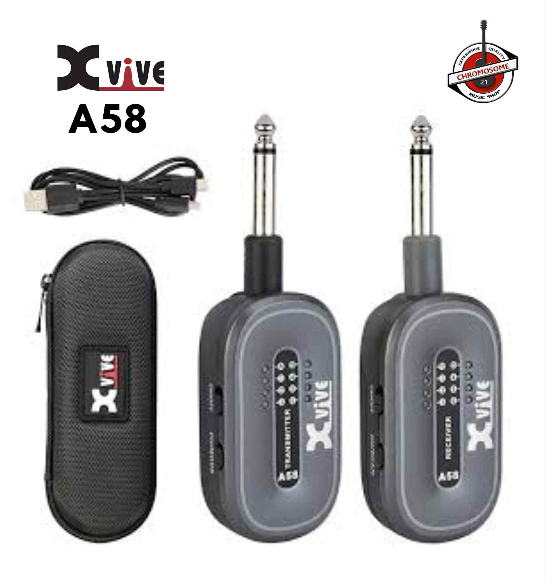 ไวร์เลสเครื่องดนตรี Xvive A58 Guitar Wireless System