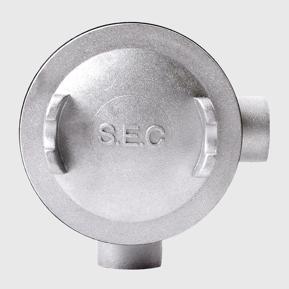 SEC บ็อกกลมกันน้ำ 2 ทาง แบบฉาก Liquid Tight Junction Box
