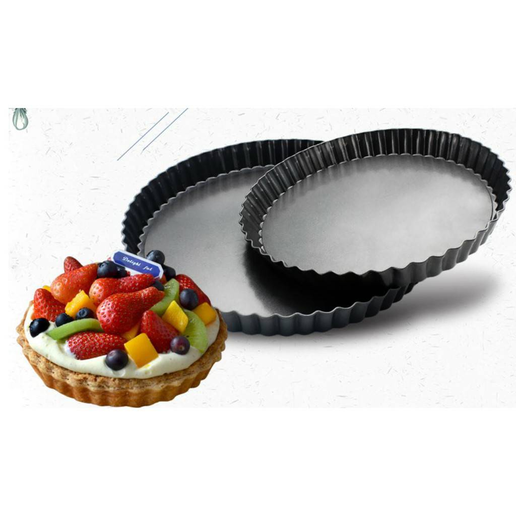 พิมพ์พายเทฟล่อน ถอดก้นได้ อย่างดี (ถาดพายเทฟล่อนถอดก้น) พิมพ์พายถอดก้นขอบหยัก พิมพ์ทาร์ต non-stick