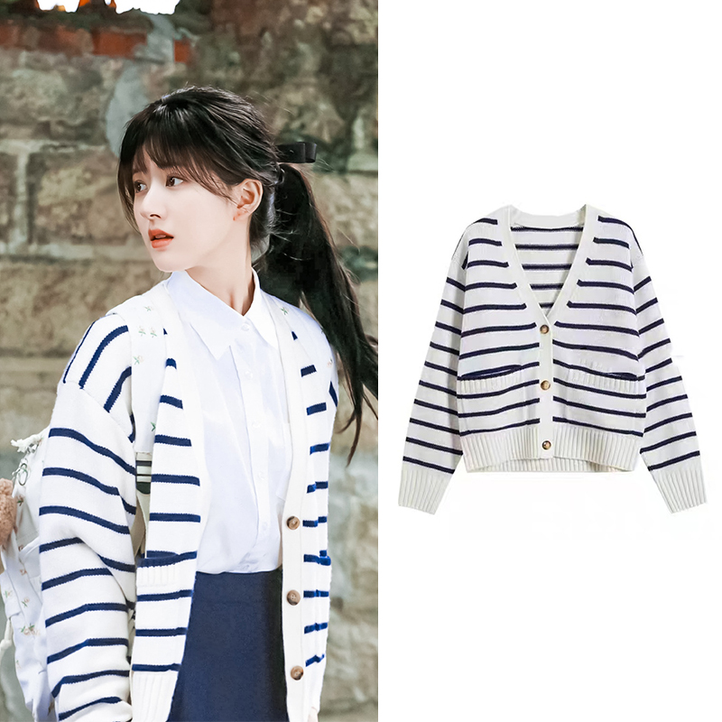 Pre - เสื้อสไตล์จ้าวลู่ซือ ZhaoLusi เสื้อสเวตเตอร์สไตล์เกาหลี น่ารักมากจากแอบรักให้เธอรู้ ซีรีส์จีน