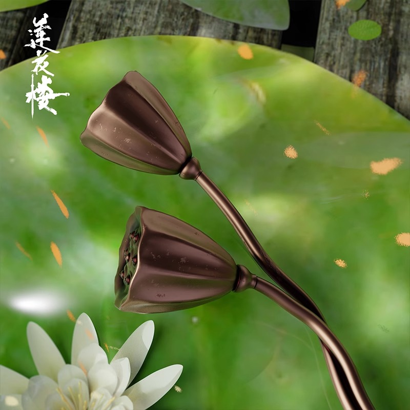 Pre - ปิ่นปักผมเครื่องประดับผม ChengYi หลี่เหลียนฮวา ซีรี่ย์ หอดอกบัวลายมงคล