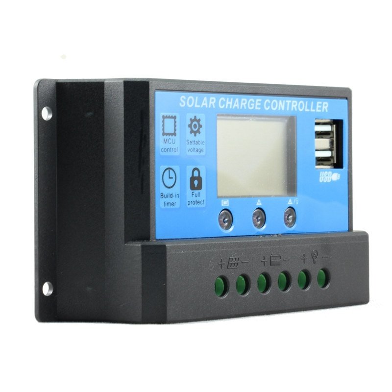 Solar Cell Charger 12V/24V 30A พร้อมช่อง USB 2 ช่อง 5V คอนโทรลชาร์จโซล่าเซลระบบPWM