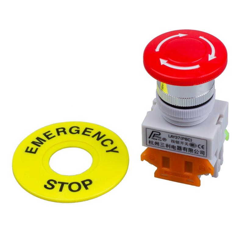 Emergency Stop Button LAY37 สวิตซ์ฉุกเฉิน 22มิล 25มิล 30มิล