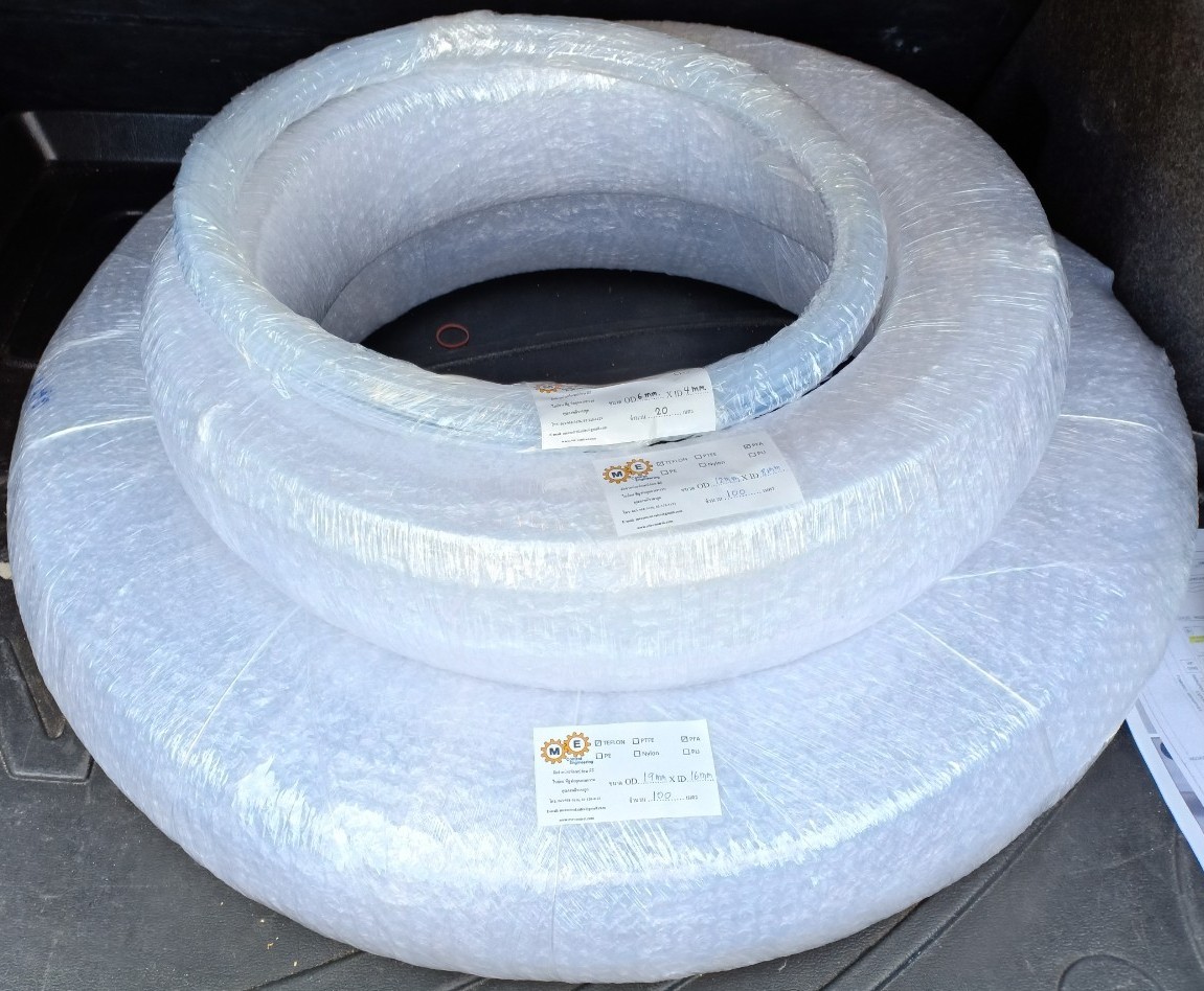ท่อเทปล่อน PTFE แบบขาวขุ่น 19 มม. (19x16 mm.)