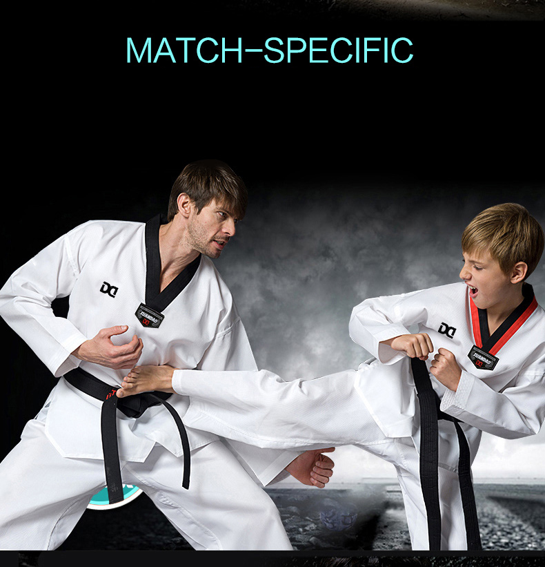 (พร้อมส่ง) ชุดเทควันโด+สาย Taekwondo TCD10001-3P