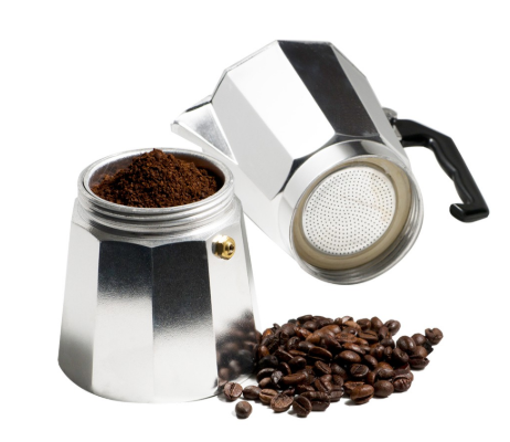 หม้อชงกาแฟสดมอคค่าพอท (MOKA POT) อลูมิเนียม 6 ถ้วย กาต้มกาแฟสด ที่ต้มกาแฟสด