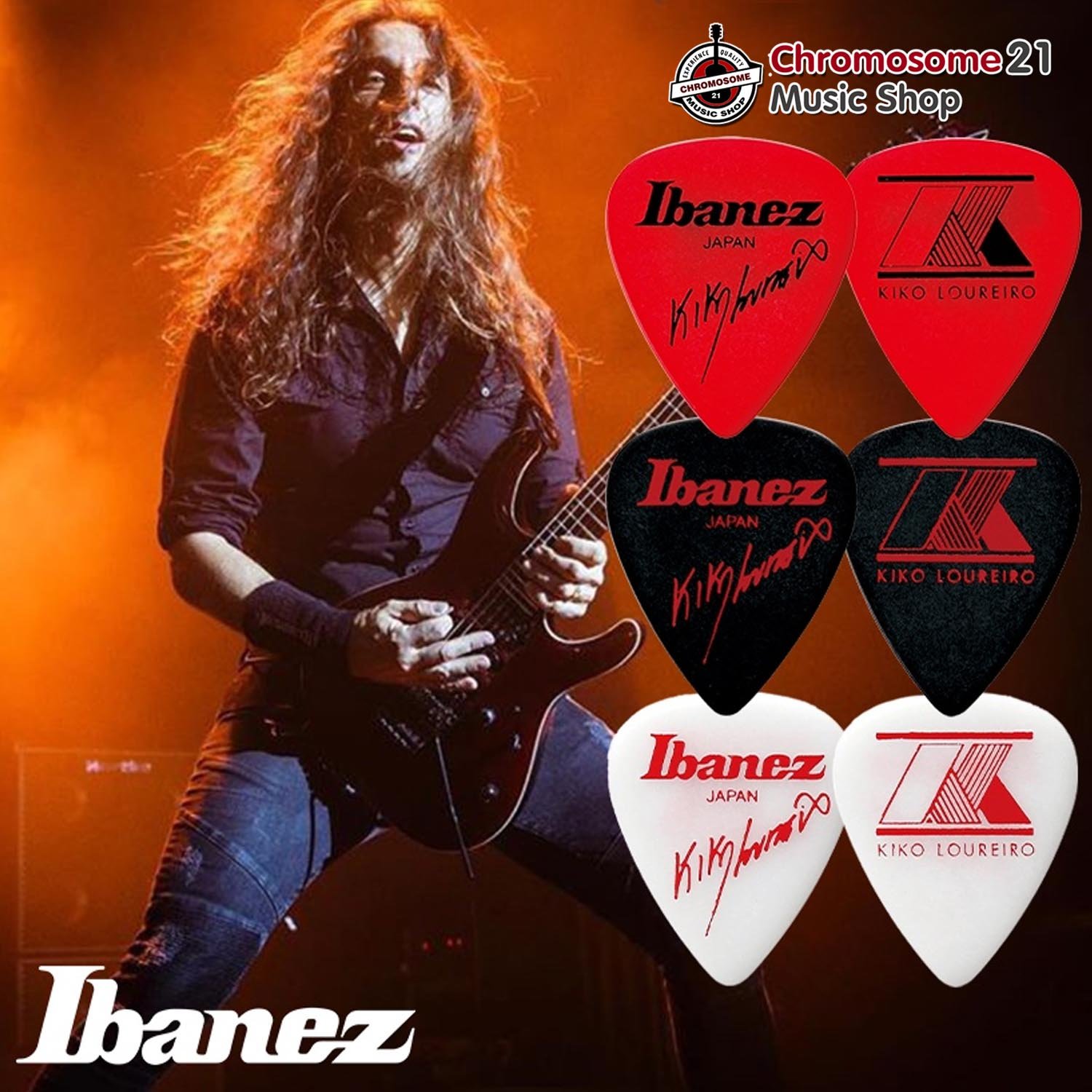 ปิ๊ก Ibanez Kiko Loureiro Signature ขนาด 1.2mm / ของแท้100% MADE IN JAPAN