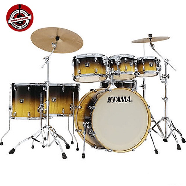 กลองชุด 7 ใบ TAMA Superstar Classic CL72RS -GHP +ชุดขาตั้ง TAMA SM5W+AA Meinl HCS 14HiHat 16Clash 20Ride