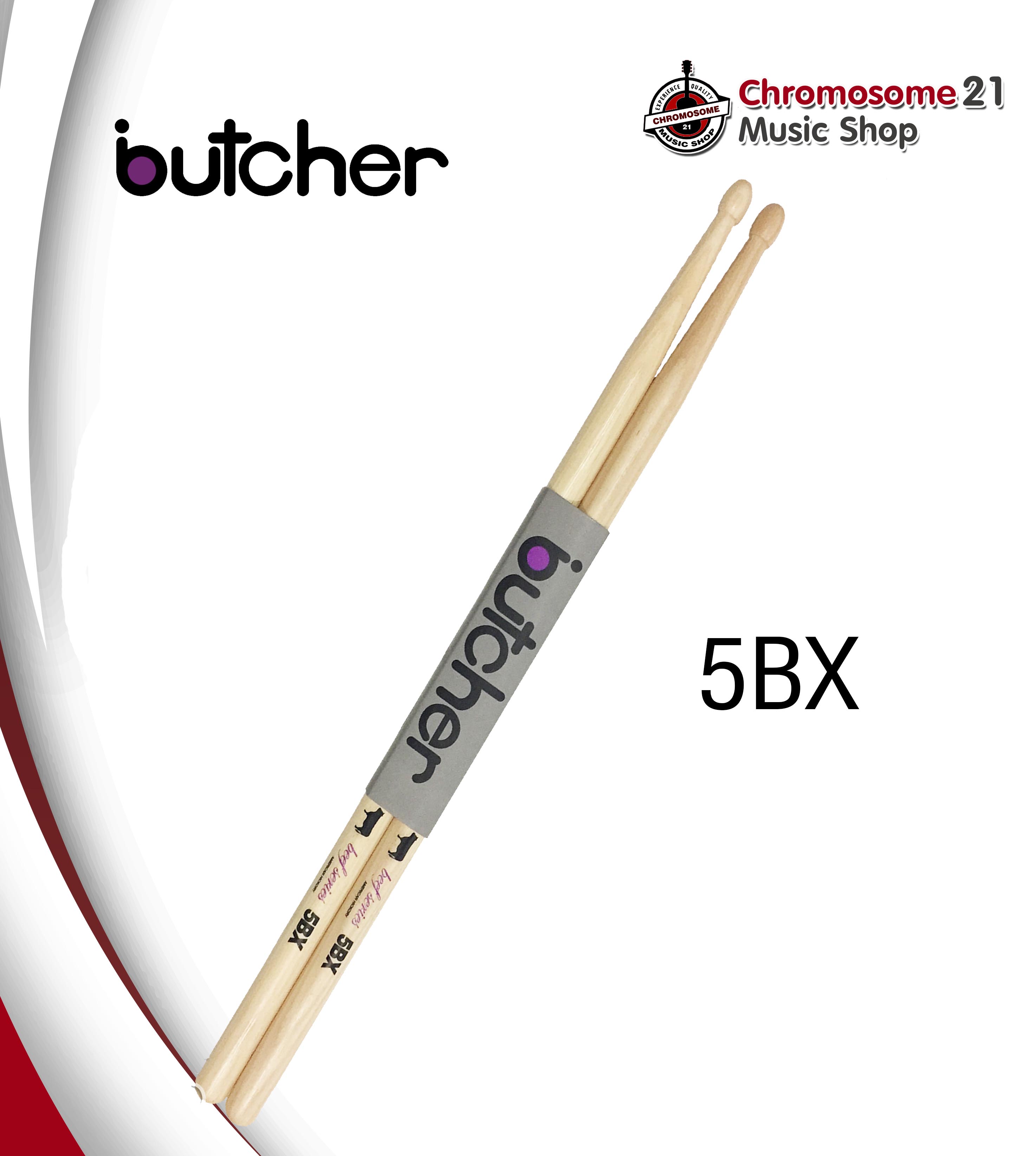 ไม้กลอง butcher ขนาด 5BX (ความยาวเพิ่มขึ้น)