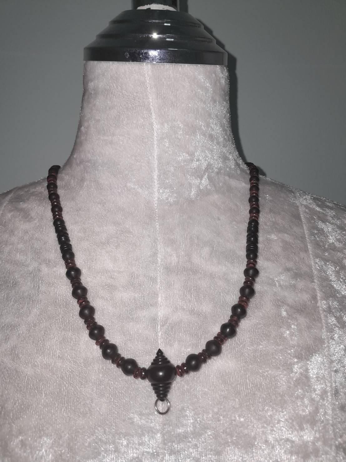 สร้อยคอ ไม้มงคล ประคำไม้งิ้วดำ ขั้น แว่นกะลา ขุนไม้งิ้วดำ ประคตไม้งิ้วดำ