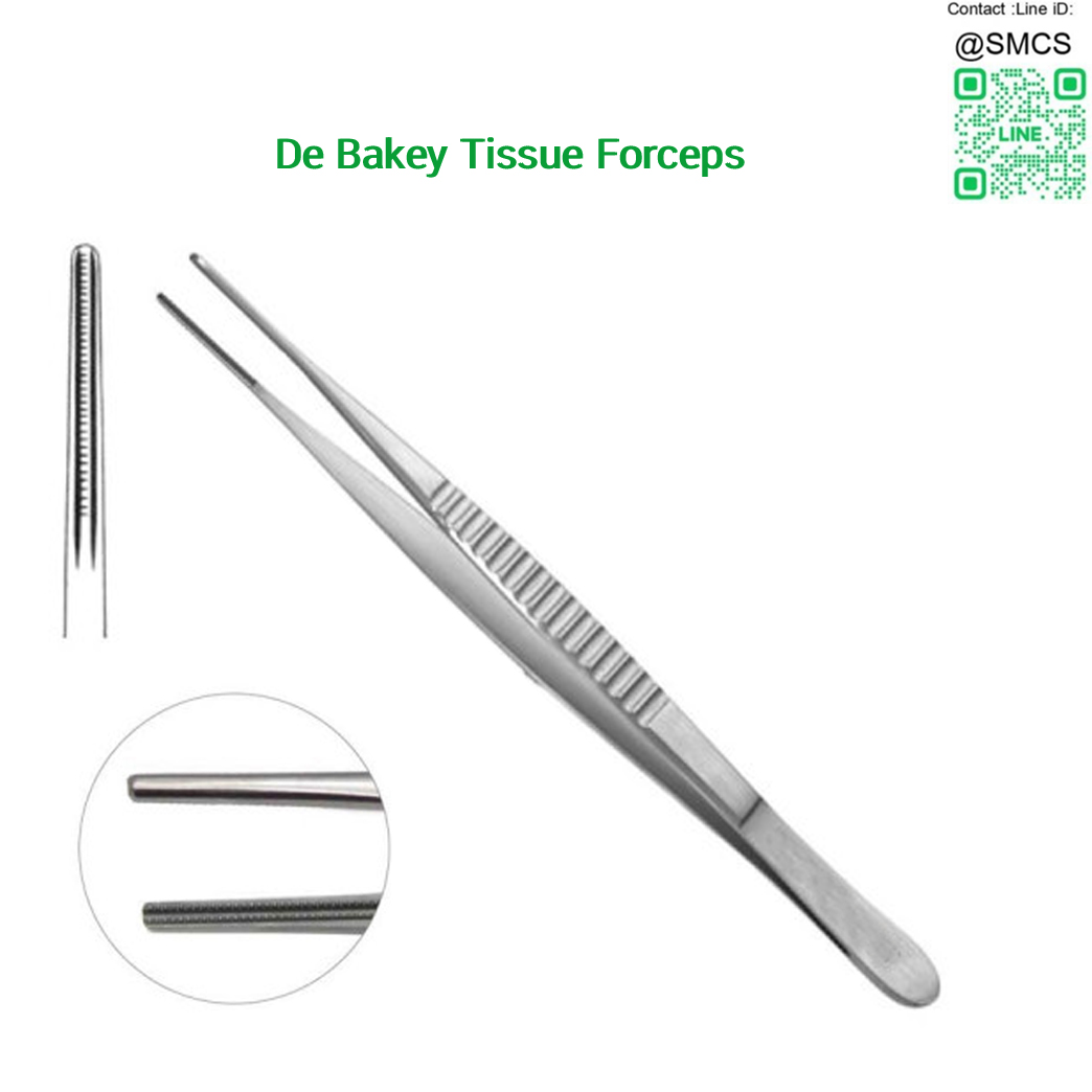 ปากคีบเนื้อเยื่อ De Bakey Tissue Forceps