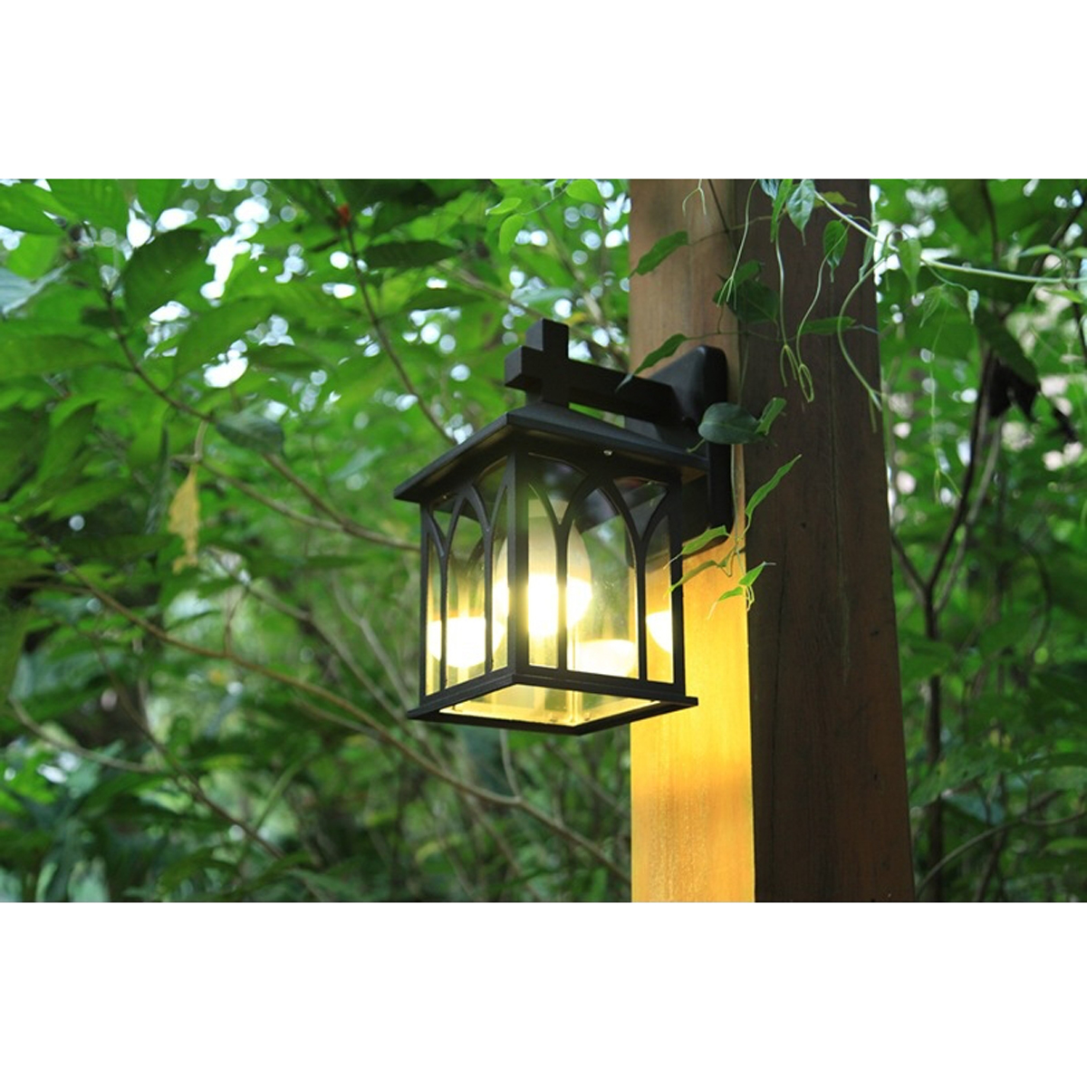 โคมไฟติดผนัง Continental สีดำ