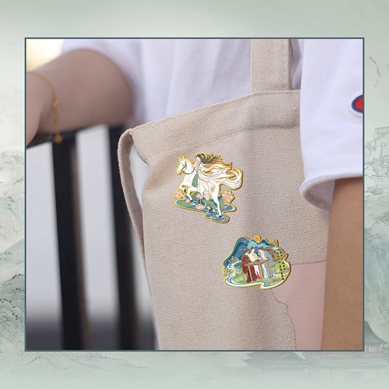 Pre - พินติดเสื้อ เข็มกลัดหลี่เหลียนฮวา ซีรี่ย์หอดอกบัวลายมงคล