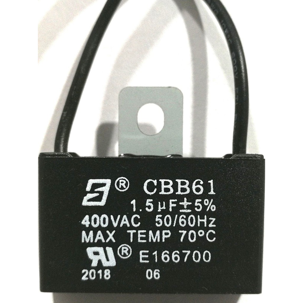 capacitor พัดลม คาปาซิเตอร์ 1.5uf 450V ตัวเก็บประจุ พัดลม