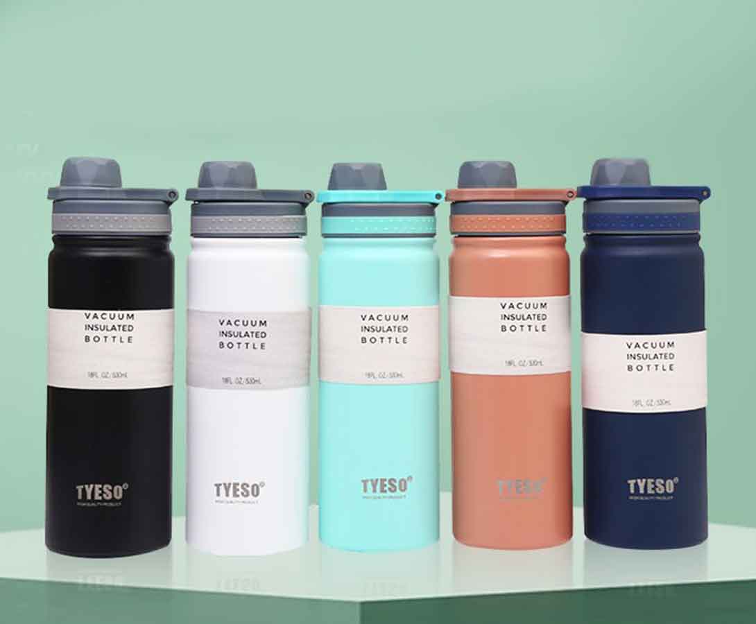 กระบอกน้ำพร้อมพิมพ์ ขนาด 500 mL. จุกดูดน้ำ