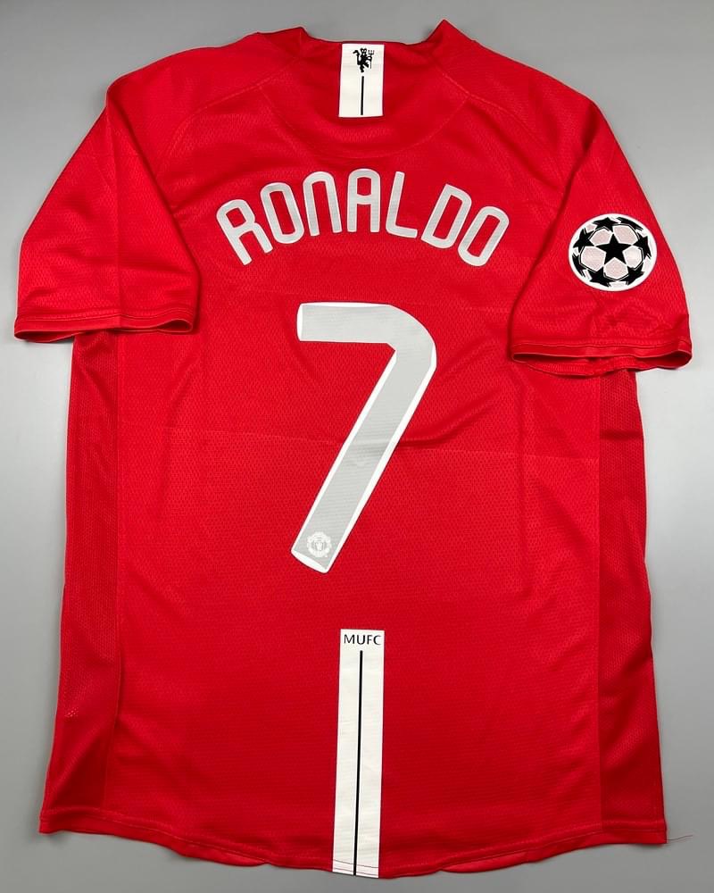 Retro เสื้อบอลย้อนยุค แมนยู Home เหย้า 2007/08 Final Moscow ฟลูออฟชั่นนัดชิง UCL