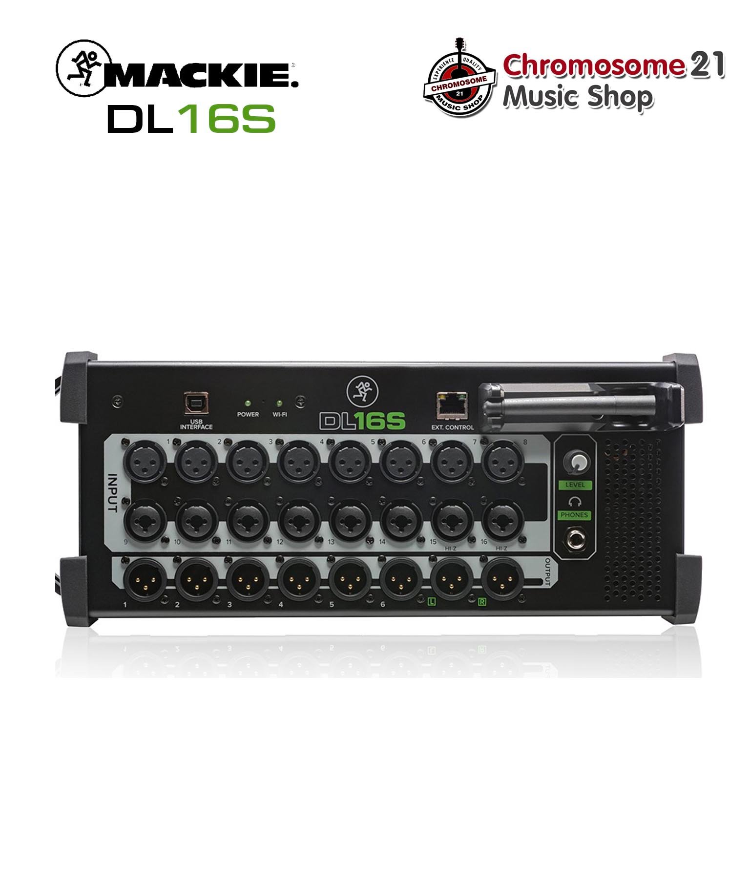 Mackie DL16S ดิจิตอลมิกซ์แร็ค รองรับ 16 อินพุต 8 เอาต์พุต ออดิโออินเตอร์เฟสในตัว
