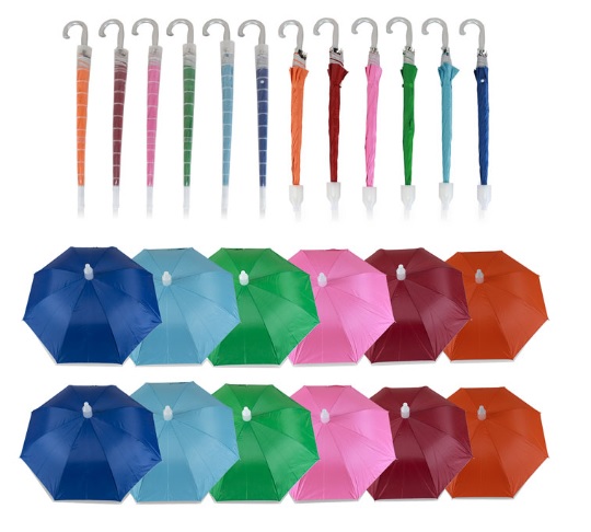 จำนวน 300 คัน ร่มปลอกถ้วย 24 นิ้ว คละ 6 สี