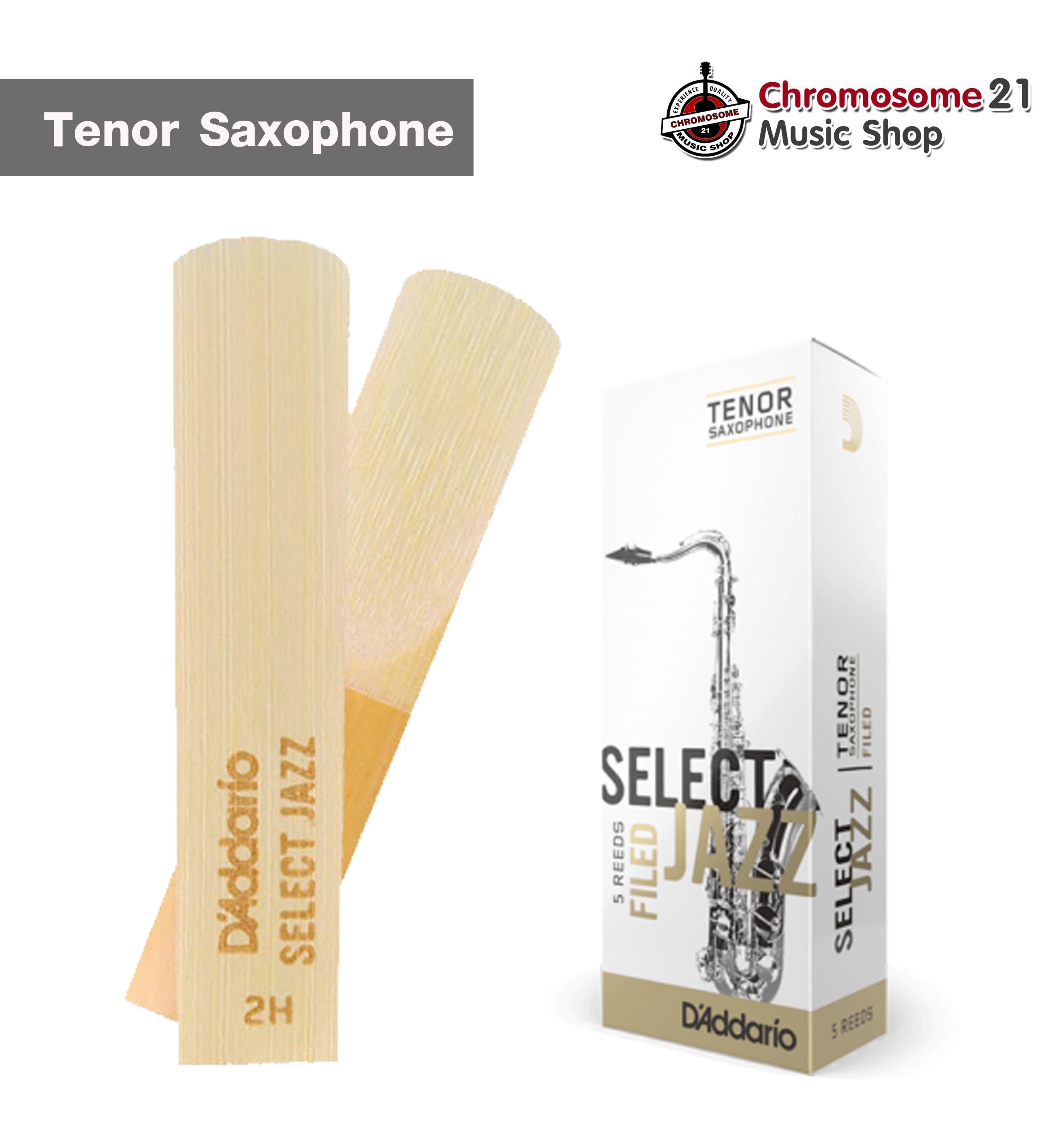 ลิ้นแซกTenor Rico รุ่น Select Jazz Unfiled Daddario แพค 5 ลิ้น ขนาด2H