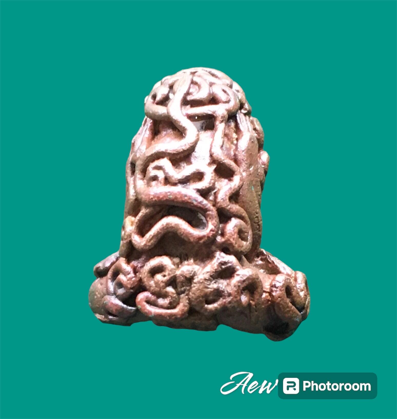 พระปิดตายันต์ยุ่ง หลวงพ่อเกษม สุสานไตรลักษณ์ ลำปาง เนื้อนวะ ปี2536 รุ่นแรก (ต๊อกโค๊ด ก.)