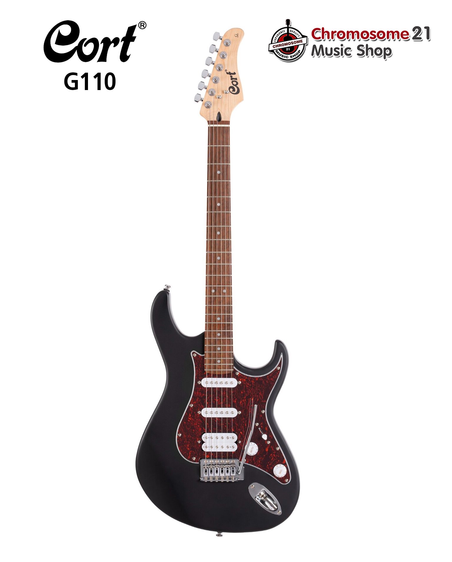 กีตาร์ไฟฟ้า Cort G110 สี Open Pore Black