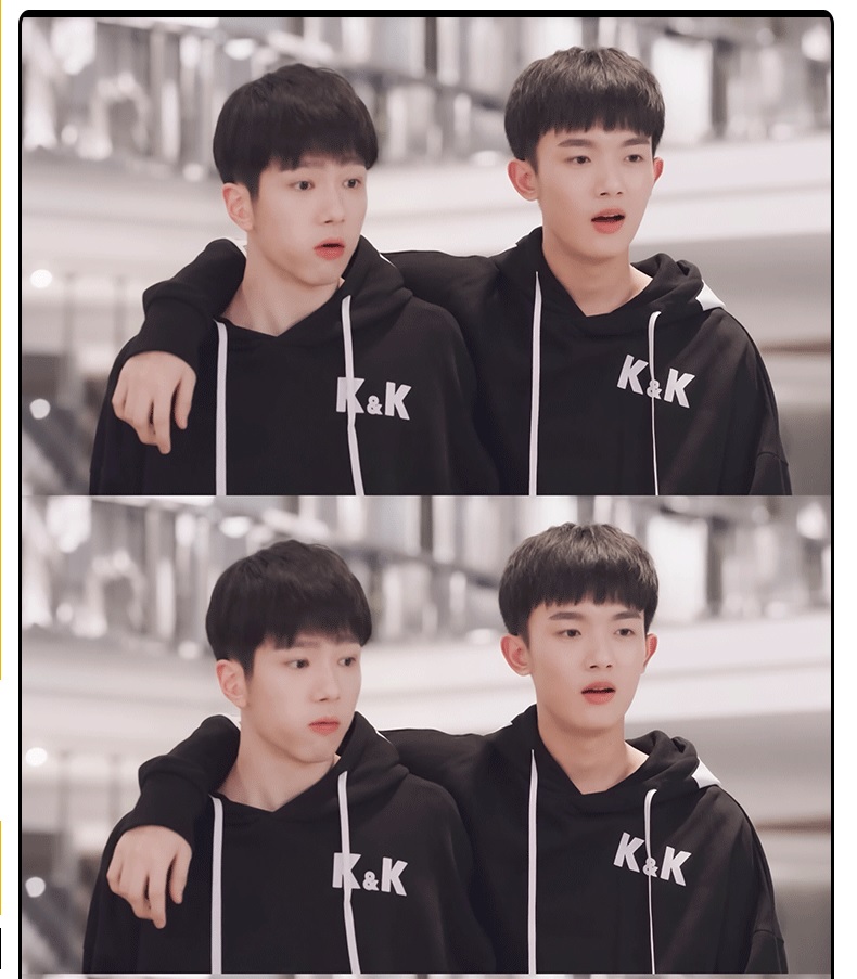 Pre - เสื้อทีม KK คล้าย HUYITIAN เสื้อฮู้ด GoGoSquid 2 เสื้อสเวตเตอร์ผู้ชาย(ไม่ใช่สินค้าอฟช.)