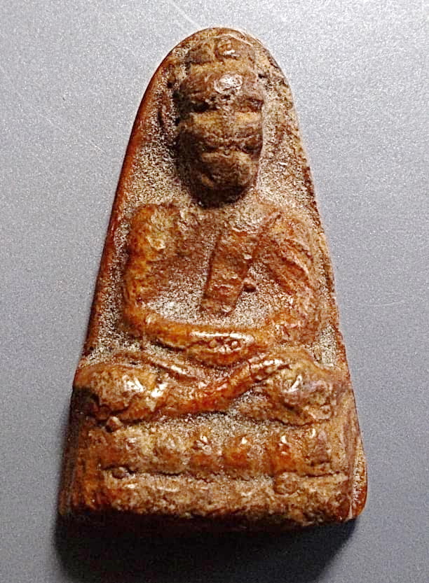 รูปเหมือนเซียนแป๊ะโค้ว(หัวตะเข้) เนื้อดิน ปี 2505