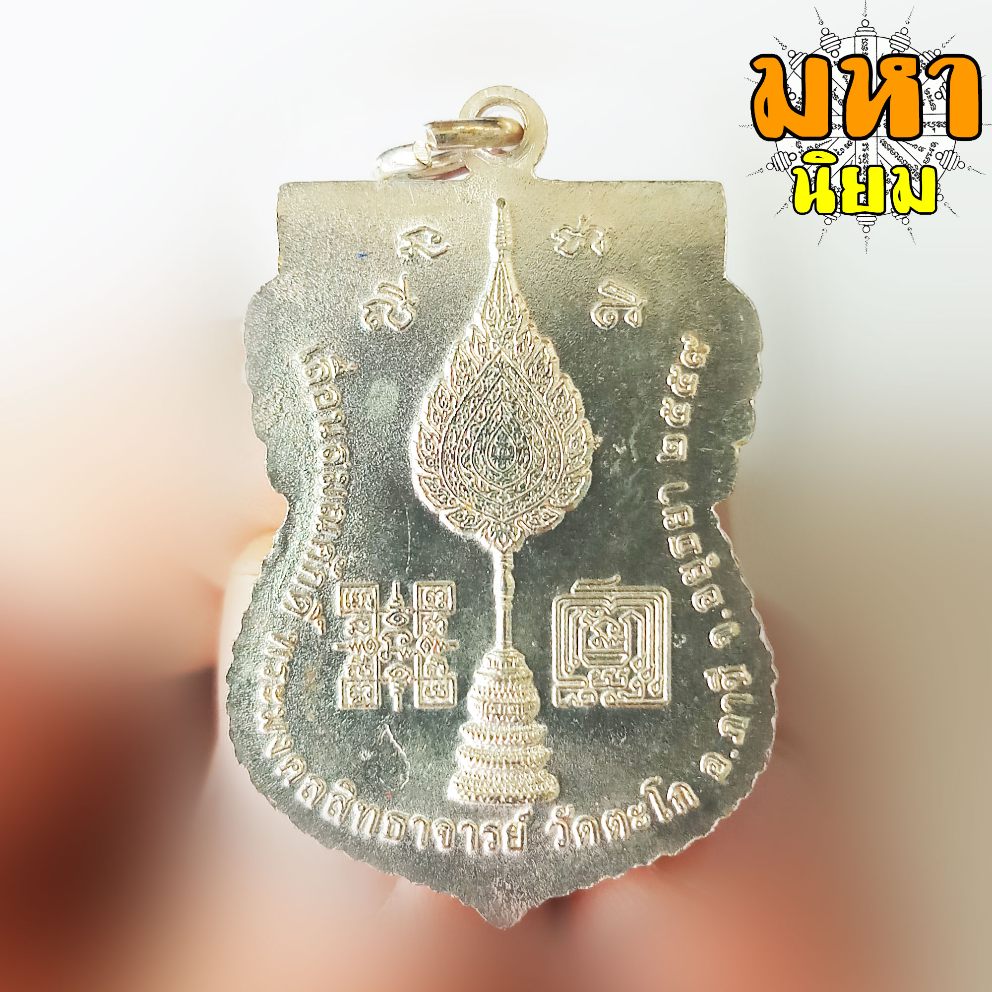 เหรียญเสมา เลื่อนสมณศักดิ์ หลวงพ่อรวย ปาสาทิโก วัดตะโก จ.อยุธยา เนื้ออัลปากา ลงยาสี พร้อมกล่องอย่างดี