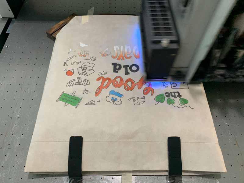 พิมพ์สกรีนโลโก้ พร้อมภาพพิมพ์บนถุงแบรนด์ ถุงขรุขระ สำเนา